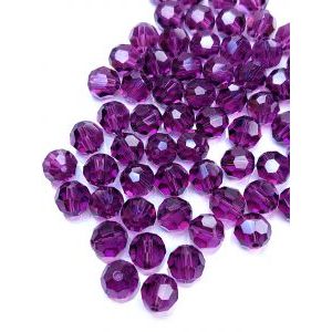 Бусина - шарик с огранкой Swarovski, 8 мм Amethyst Бусина - шарик с огранкой Swarovski, 8 мм Amethyst