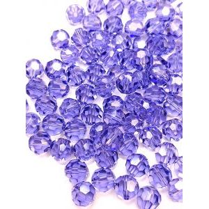 Бусина - шарик с огранкой Swarovski, 8 мм Tanzanite Бусина - шарик с огранкой Swarovski, 8 мм Tanzanite