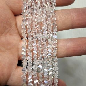 Бусины Трианглы (Triangle beads) на нити 151 AB, кристалл люстр Бусины Трианглы (Triangle beads) на нити 151 AB, кристалл люстр