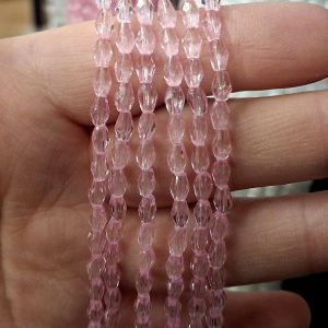 Капли на нити #1 dyed , розовый