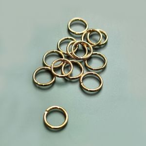 Соединительное колечко, 5х0,7 мм, золото 14k Соединительное колечко, 5х0,7 мм, золото 14k