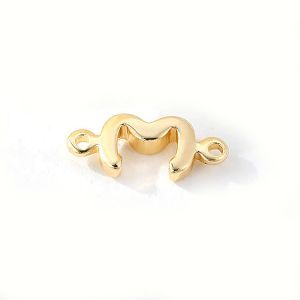 Коннектор "сумма", 12х5 мм, золото 14k