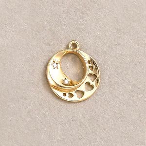 Подвеска "декоративная", 14х11,5 мм, золото 14k