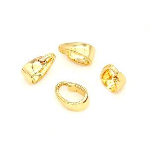 Бейл разъемный классический гладкий, 6,7х3,4х4,65 мм, золото 14k