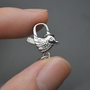 Замок-карабин Птичка, 19х14 мм, silver Замок-карабин Птичка, 19х14 мм, silver