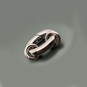 Замок-карабин Овал, 15х7 мм, silver