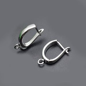 Серьги-швензы с петелькой, 14х20 мм, серебро