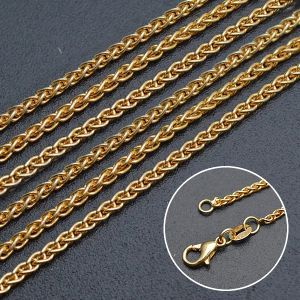 Цепочка Колосок, 1,5 мм, 45 см, золото 18k