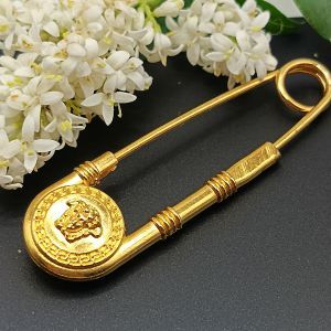 Булавка в стиле Versace, 5,5х15 мм, золото