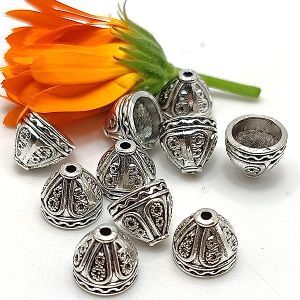 Окончание Колокол, 8х9 мм, серебро, 10 шт