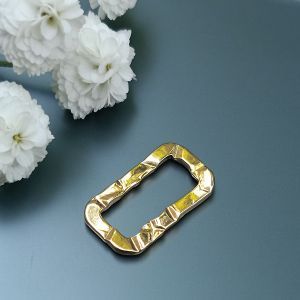 Коннектор Прямоугольник, 18,5х10,5 мм, золото 18K