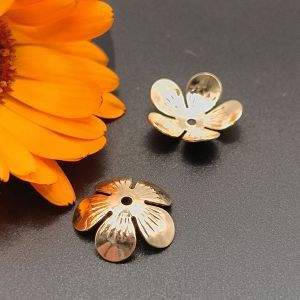 Окончание Цветок, 10,9 мм, золото 18K