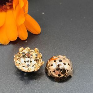 Окончание Цветочки, 10,2 мм, золото 18K