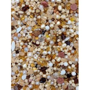 Бусины для рукоделия стеклянные, набор DESERT-SAND, бежевый, 50 г