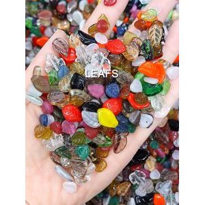 Бусины для рукоделия стеклянные, набор  LEAFS, микс, 50 г