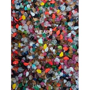 Бусины для рукоделия стеклянные, набор  LEAFS, микс, 50 г