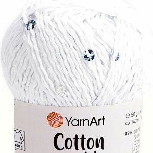 Пряжа для вязания Коттон Голд Пайетки YarnArt 7102