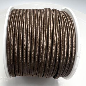 Шнур-сутаж 4 мм, коричневый, вискоза, 1 м
