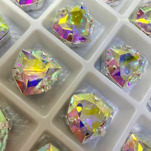 Страз в цапе триангл 3212-130, Crystal Aurore Boreale, К9 Страз в цапе триангл 3212-130, Crystal Aurore Boreale, К9