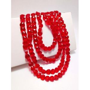 Бусины Сердечки (Love) на нити 8 мм, красный Бусины Сердечки (Love) на нити 8 мм, красный