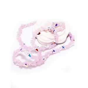 Бусины Бабочки (Butterfly) на нити 8 мм, розовый воск