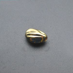 Бусина "Финик", 8х12 мм, золото