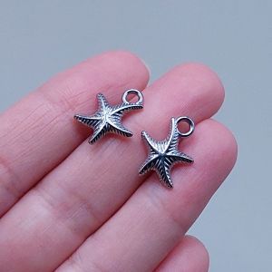Подвеска Морская звезда-2, 16х13 мм, серебро