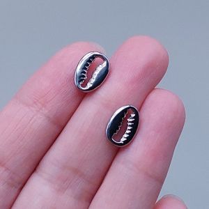 Подвеска Ракушка, 11,3х8 мм, серебро