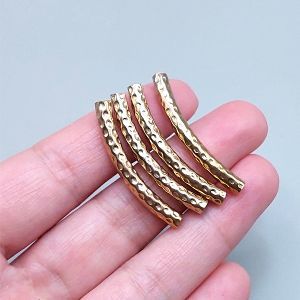 Трубочка рифлёная, 36,5х3 мм, золото, 1 штука Трубочка рифлёная, 36,5х3 мм, золото, 1 штука