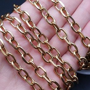 Цепочка Якорная, 7,5 мм, 50 см, золотистый Цепочка Якорная, 7,5 мм, 50 см, золотистый