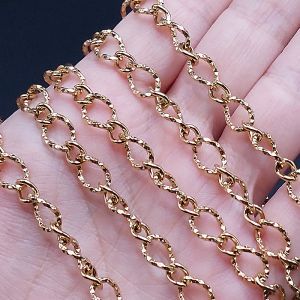 Цепочка Панцирь, 11х7 мм, 50 см, золотистый