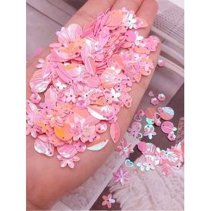 Пайетки 10 г, розовый микс