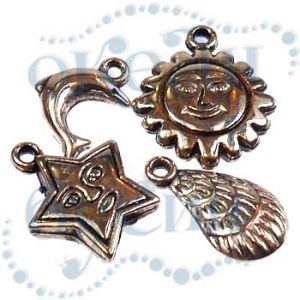 Подвеска металлизированная микс 2268 silver