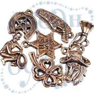 Подвеска металлизированная микс 3344 silver