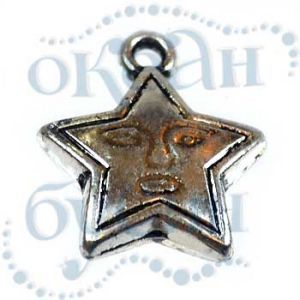 Подвеска металлизированная 3593 silver